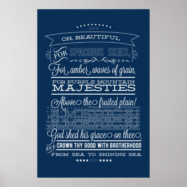 Wunderschön, für einen großen Himmel Poster (Vorne)