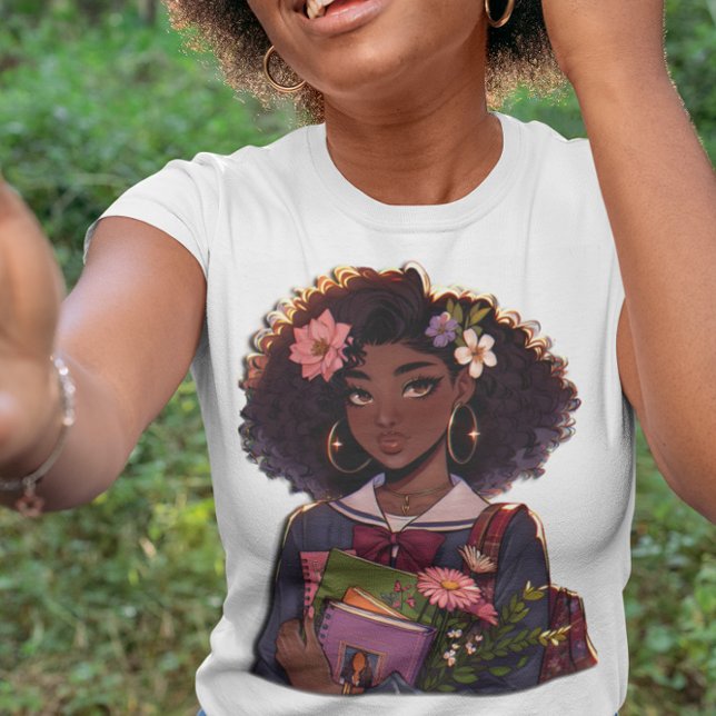Wunderschön Intelligente afroamerikanische Student Tri-Blend Shirt (Von Creator hochgeladen)