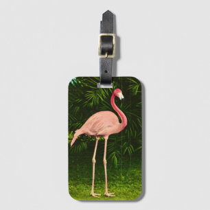Wunderschön rosa Flamingo Gepäckanhänger