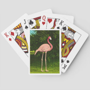 Wunderschön rosa Flamingo Spielkarten