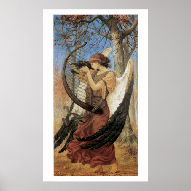 Wunderschön Viktorianische Kunstzeitschrift Mermai Poster (Vorne)