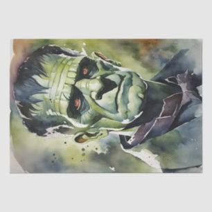 Wunderschön: Watercolor Frankenstein Decoupage Seidenpapier