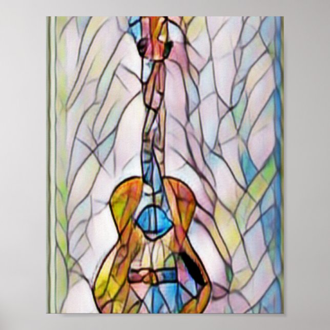 Wunderschöne akustische Gitarre Poster (Vorne)
