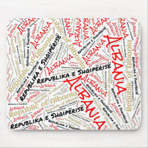 Wunderschöne Albanien Flaggen Farben Patriotic Mousepad
