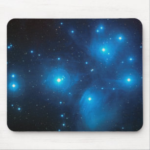 Wunderschöne Aqua-Blau-Konstellation Plejaden Himm Mousepad