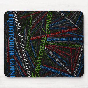Wunderschöne äquatoriale Guinea Flag Farben Patrio Mousepad