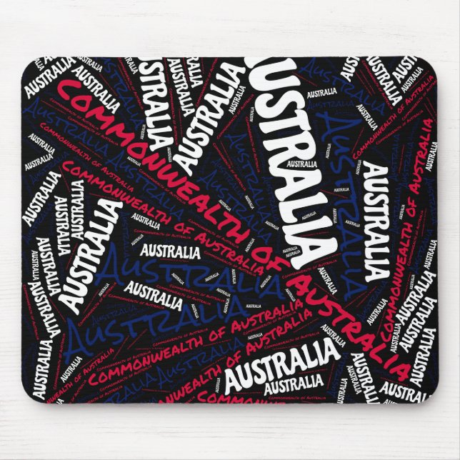 Wunderschöne Australien Flaggenfarben Patriotic Mousepad (Vorne)