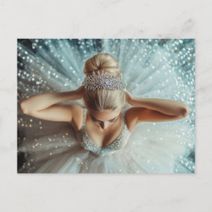 Wunderschöne Ballerina im Tutu Postkarte
