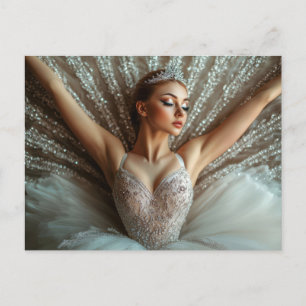 Wunderschöne Ballerina im Tutu  Postkarte