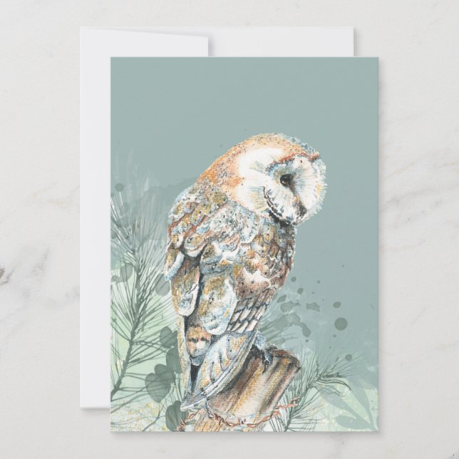 Wunderschöne Barnopole Bird Fauna Art (Vorderseite)