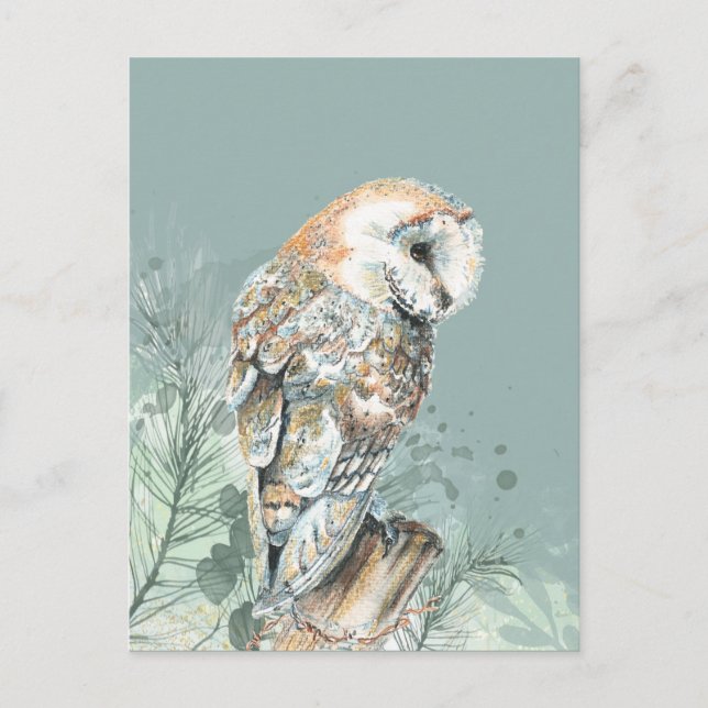 Wunderschöne Barnopole Bird Fauna Art Postkarte (Vorderseite)