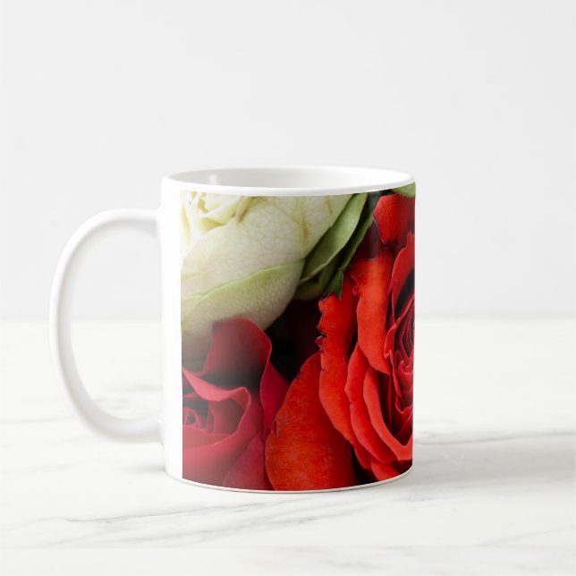 wunderschöne Blume Kaffeetasse (Links)