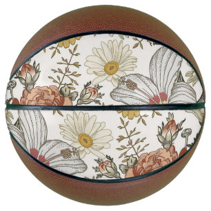 Wunderschöne Blumen Basketball