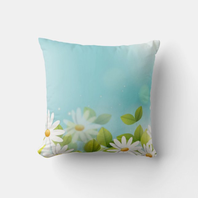 wunderschöne Blumen Kissen (Vorderseite)