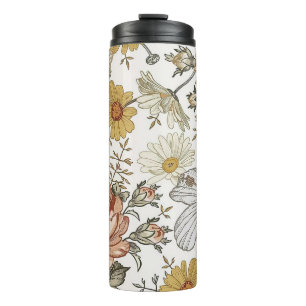 Wunderschöne Blumen Thermosbecher
