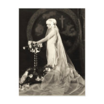 Wunderschöne Braut Französische Postkarte