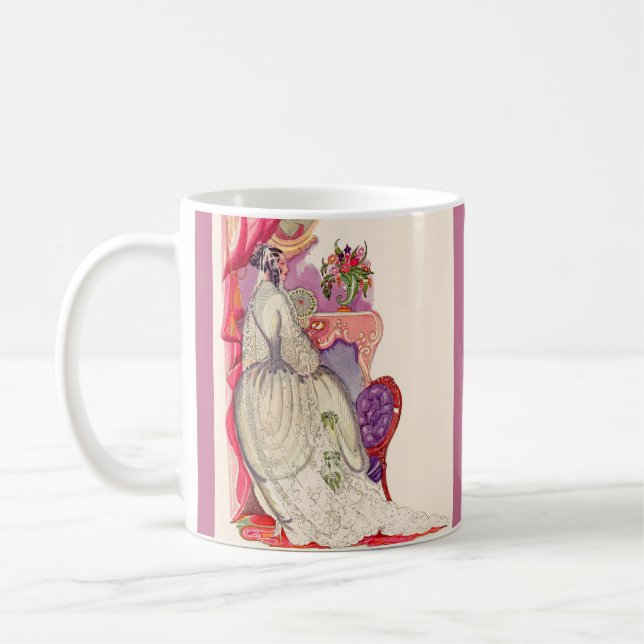wunderschöne Braut in einem wunderschönen Brautkle Kaffeetasse (Links)