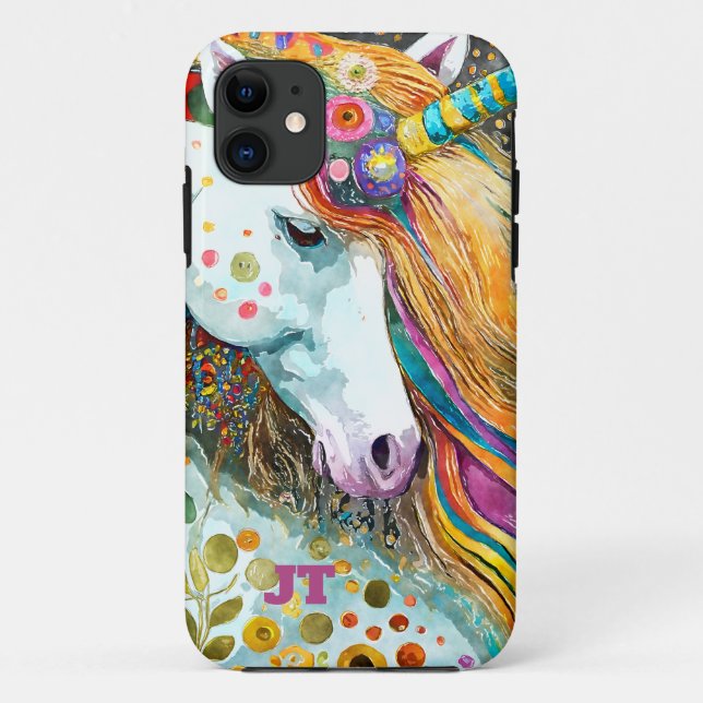 Wunderschöne Fantasy Einhorn Case-Mate iPhone Hülle (Rückseite)