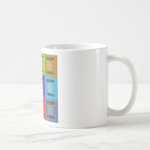 Wunderschöne Farbige erstaunliche  Angereicherte W Kaffeetasse