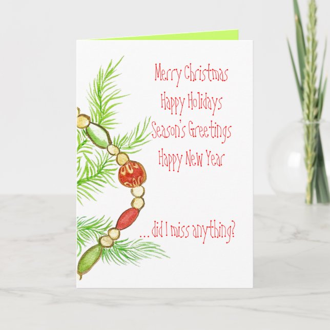 Wunderschöne Ferienkarte Feiertagskarte (Vorderseite)