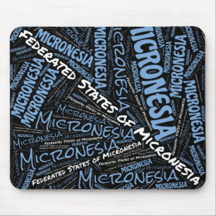 Wunderschöne Flag-Farben aus Mikronesien Patriotic Mousepad