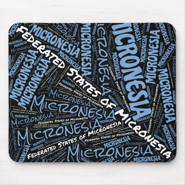 Wunderschöne Flag-Farben aus Mikronesien Patriotic Mousepad (Vorne)