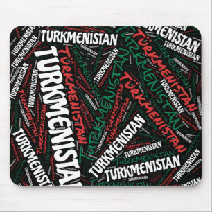 Wunderschöne Flaggenfarben Turkmenistans Patriotis Mousepad