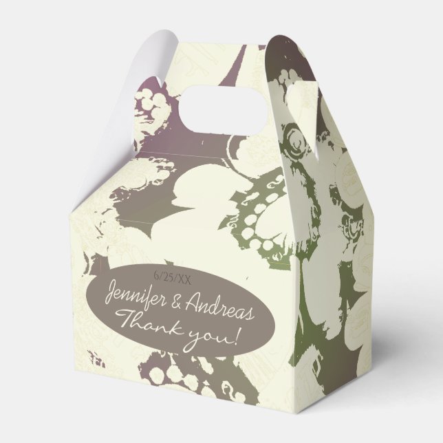 Wunderschöne Floral 30-jähriges Jubiläum Gefallen  Geschenkschachtel (Vorderseite)