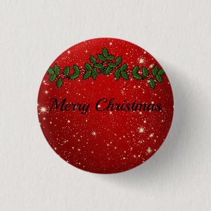 Wunderschöne Funkelnd Weihnachten Button