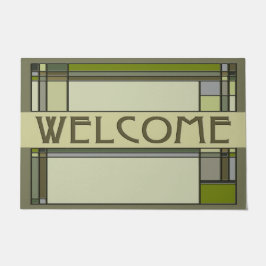 Wunderschöne geometrische Muster für Grüne Künste  Fußmatte