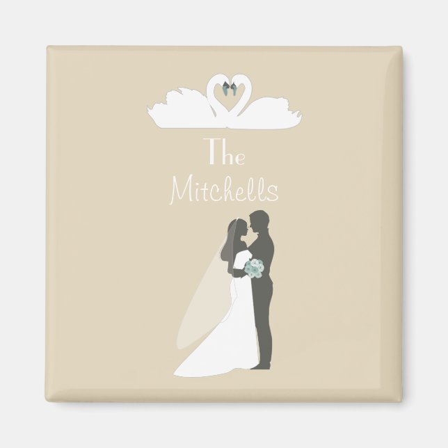 Wunderschöne Hochzeit Magnet (Vorne)