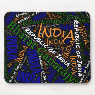 Wunderschöne indische Flaggenfarben Patriotic Mousepad
