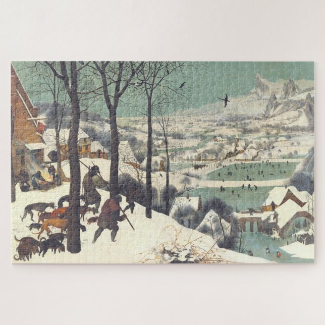 Wunderschöne "Jäger im Schnee" Pieter Bruegel 1565 (Horizontal)