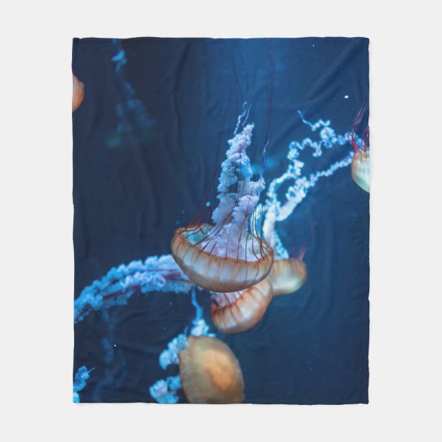 Wunderschöne Jellyfish Fleecedecke (Vorderseite)