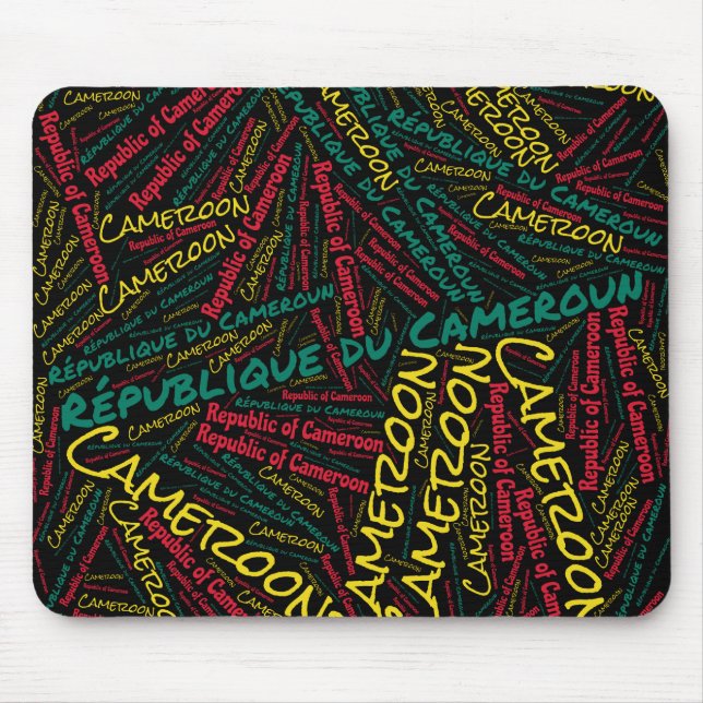 Wunderschöne Kamerun Flag Farben Patriotic Mousepad (Vorne)