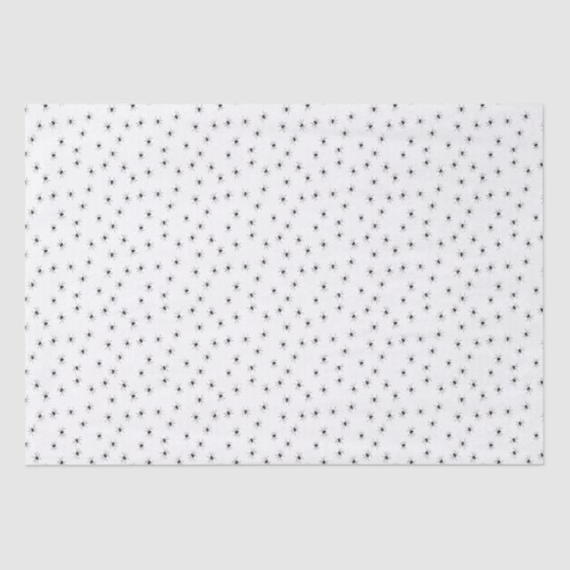 Wunderschöne kleine Spinnen über Halloween Seidenpapier (Vorderseite)