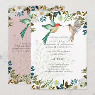 Wunderschöne Kolibri-Hochzeit eines Paares