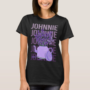 Wunderschöne Lavendel - Johnnie Name T-Shirt