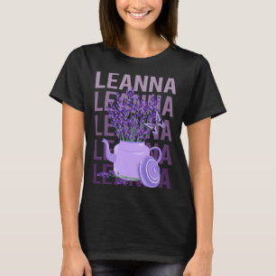 Wunderschöne Lavendel - Leanna Name T-Shirt