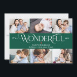 Wunderschöne lebenswerte FARBURLAUB Fotokarte Feiertagskarte<br><div class="desc">Celebrate the season with this modern and stylish holiday card from Berry Berry Sweet. Matching items and more design options are available at our store: www.berryberrysweet.com Background color can be customized online to best match your foto!</div>