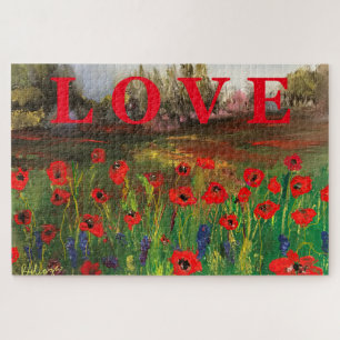 Wunderschöne Liebe der Mohnblumen verbreitet die L
