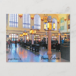 Wunderschöne Lobby, Gewerkschaft Station, Denver,  Postkarte
