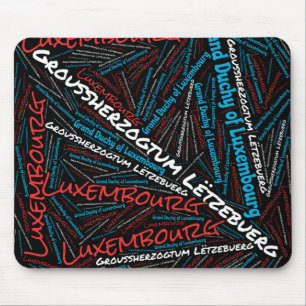Wunderschöne luxemburgische Flaggenfarben Patrioti Mousepad