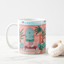 wunderschöne marokkanische Tasse mit farbenfroher