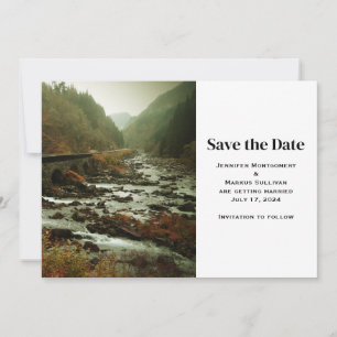 Wunderschöne Naturfotografie für eine lockere Hoch Save The Date