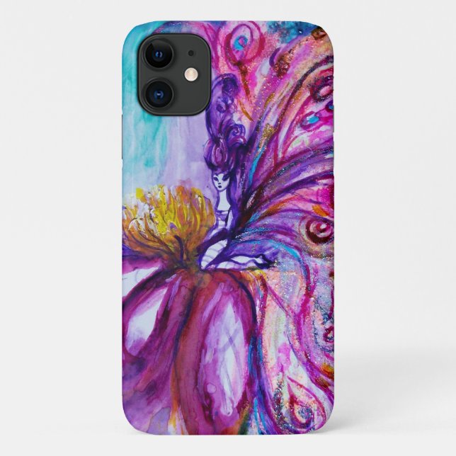 WUNDERSCHÖNE NIEDLICHE BLUME IN PINK, GOLD GLITZER Case-Mate iPhone HÜLLE (Rückseite)