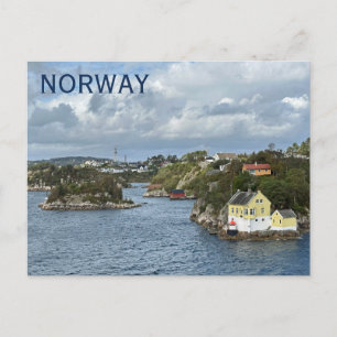 Wunderschöne norwegische Küsten-Postkarte! Postkarte