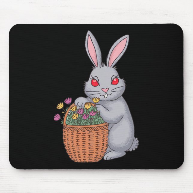 Wunderschöne Osterhütte mit Bysket der Blume Mousepad (Vorne)
