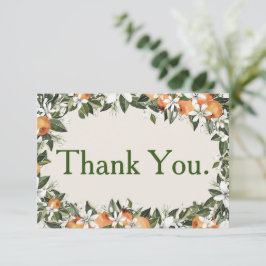 Wunderschöne Pfirsiche und Foliage farbenfroh Dank Dankeskarte