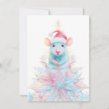 Wunderschöne Ratten-Weihnachtskarten